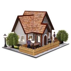 ویلای جنگلی سه بعدی